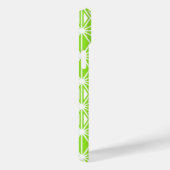 Coques Case-Mate iPhone Motif japonais Asanoha - vert citron clair (Verso / Droite)