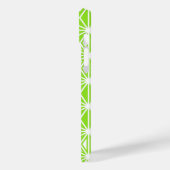 Coques Case-Mate iPhone Motif japonais Asanoha - vert citron clair (Verso / Gauche)