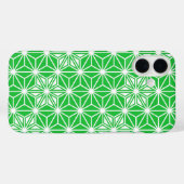 Coques Case-Mate iPhone Motif japonais Asanoha - vert jade (Verso (horizontal))