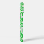 Coques Case-Mate iPhone Motif japonais Asanoha - vert jade (Verso / Droite)