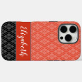 Coques Case-Mate iPhone Motif japonais traditionnel rouge Tatewaku (Verso (horizontal))