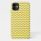 Coques Case-Mate iPhone Motif jaune de chevrons de zigzag (Dos)