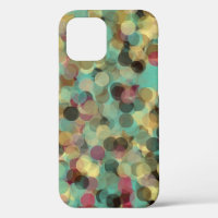 motif jaune rose vert et bleu abstrait