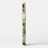 Coques Case-Mate iPhone motif jaune rose vert et bleu abstrait (Verso / Droite)