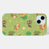 Coques Case-Mate iPhone Motif joli d'animaux de la forêt (Verso (horizontal))