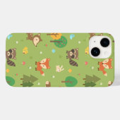 Coques Case-Mate iPhone Motif joli d'animaux de la forêt (Verso (horizontal))