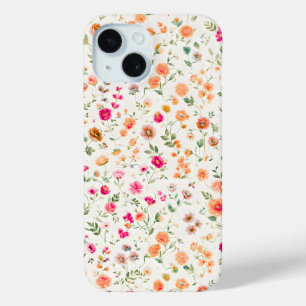 Coque Pour iPhone 15 Motif jolie fleur sauvage