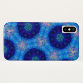 Coques Case-Mate iPhone Motif Kaleidoscope bleu clair (Dos (Horizontal))