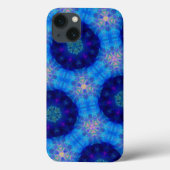 Coques Case-Mate iPhone Motif Kaleidoscope bleu clair (Verso)