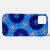 Coques Case-Mate iPhone Motif Kaleidoscope bleu clair (Verso (horizontal))
