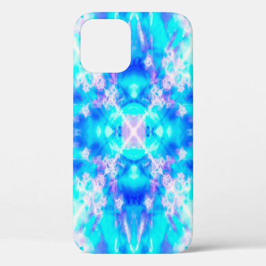 Coques Case-Mate iPhone Motif kaléidoscope bleu clair Coque-Mate iPhone c (Verso)