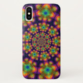 Coques Case-Mate iPhone Motif Kaleidoscope vert pourpre (Dos)