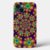 Coques Case-Mate iPhone Motif Kaleidoscope vert pourpre (Verso)