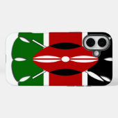 Coques Case-Mate iPhone Motif kenyan rond : un symbole national (Verso (horizontal))