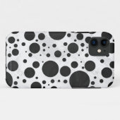 Coques Case-Mate iPhone Motif Kohl Black Polka (Dos (Horizontal))