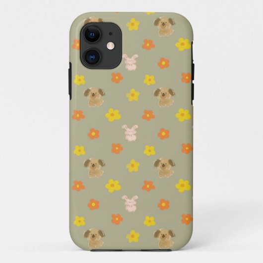 Coques Case-Mate iPhone Motif lapin et chiot (Dos)