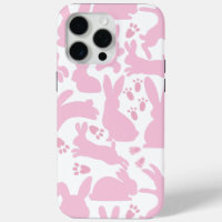 Motif lapins roses