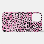 Coques Case-Mate iPhone Motif Léopard Blanc Rose. (Verso (horizontal))