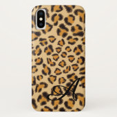 Coques Case-Mate iPhone Motif léopard -monogrammed (Dos)