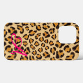Coques Case-Mate iPhone Motif léopard -monogrammed (Verso (horizontal))