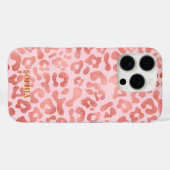 Coques Case-Mate iPhone Motif Leopard rose mignon à la mode Personnalisé (Verso (horizontal))