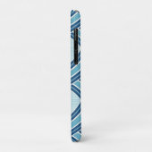 Coques Case-Mate iPhone Motif Lignes Bleues (Dos/Gauche)