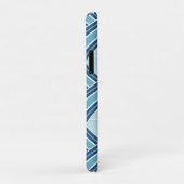 Coques Case-Mate iPhone Motif Lignes Bleues (Dos/Droite)