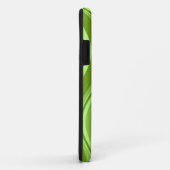 Coques Case-Mate iPhone Motif Lime Green Wavy Stripes (Dos/Droite)
