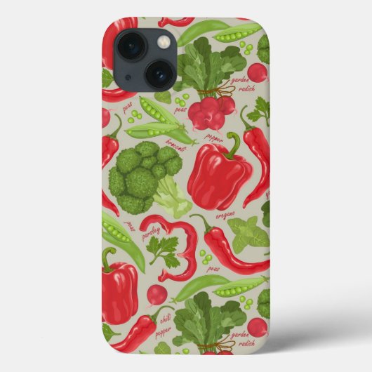 Coques Case-Mate iPhone Motif lumineux des légumes frais (Verso)