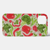 Coques Case-Mate iPhone Motif lumineux des légumes frais (Verso (horizontal))