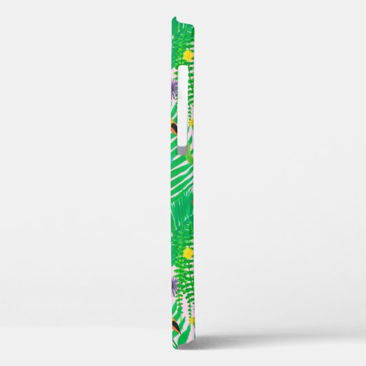 Coques Case-Mate iPhone Motif lumineux tropical transparent dessiné à la m (Verso / Gauche)