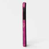 Coques Case-Mate iPhone Motif magenta de baie (Dos/Gauche)