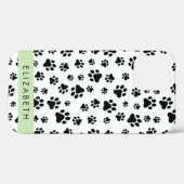 Coques Case-Mate iPhone Motif mâle, Patrouilles de chien, Noir et Blanc, V (Verso (horizontal))