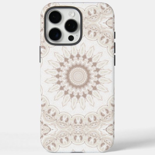 Coques Case-Mate iPhone Motif Mandala Beige et Crème (Verso)