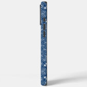 Coques Case-Mate iPhone Motif Mandala Bleu Indigo (Verso / Gauche)