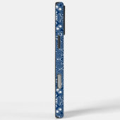 Coques Case-Mate iPhone Motif Mandala Bleu Indigo (Verso / Droite)