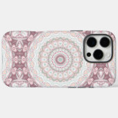 Coques Case-Mate iPhone Motif Mandala Rose Pâle et Menthe (Verso (horizontal))