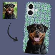 Motif Mandala Vert Photo de Compagnie de Chien Per