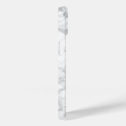 Coques Case-Mate iPhone Motif Marbre blanc en pierre (Verso / Droite)