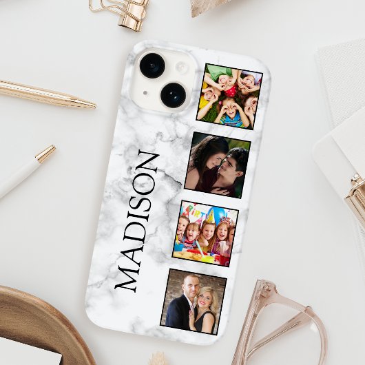 Coques Case-Mate iPhone Motif Marbre blanc en pierre