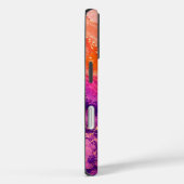 Coques Case-Mate iPhone Motif Marbre Rose Orange Violet (Verso / Droite)