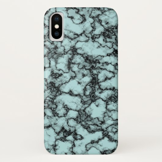Coques Case-Mate iPhone Motif Marbre Turquoise (Dos)