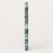 Coques Case-Mate iPhone Motif Marbre Turquoise (Dos/Gauche)