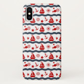 Coques Case-Mate iPhone Motif maritime mignon (Dos)