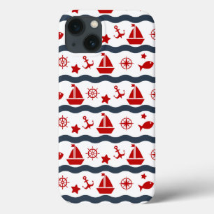 iPhone 13 Coque Motif maritime mignon