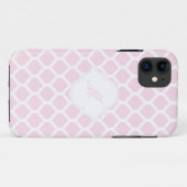 Coques Case-Mate iPhone Motif marocain rose avec Monogram iPhone 5 Coques (Dos (Horizontal))