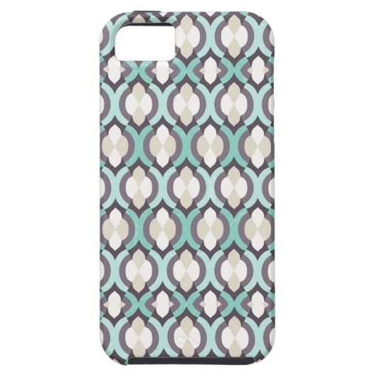 Coques Case-Mate iPhone Motif marocain turquoise (Dos)
