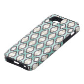 Coques Case-Mate iPhone Motif marocain turquoise (Bas)