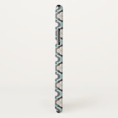 Coques Case-Mate iPhone Motif marocain turquoise (Dos/Droite)