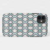 Coques Case-Mate iPhone Motif marocain turquoise (Dos (Horizontal))